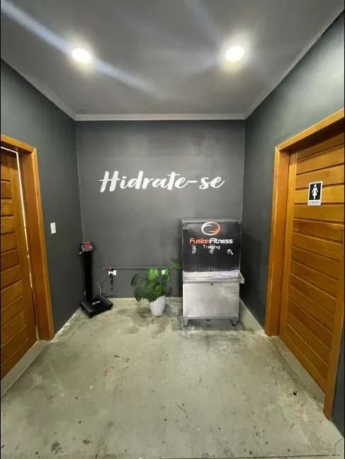 Espaço Hidrate-se com bebedouro Fusion Fitness